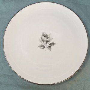 1950 German Bavaria Remembrance Platinum Trim Saladmaster Estate Porzellan 10in